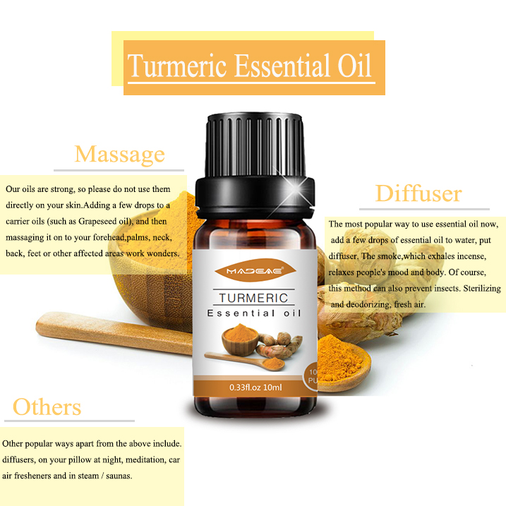 Bulk price organic whitening body facial skin care turmeric essential oil lightening face oil