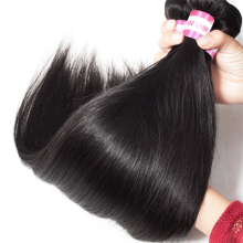 Raw cuticle unprocessed virgin remy natural human straight hair