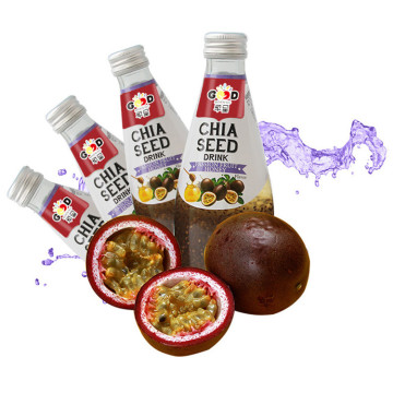 natural  chia seed juice drink healthy glass bottle chia seeds drink