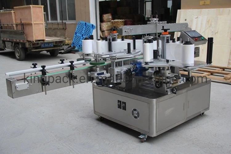 Full Automatic Double Sided Labeling Packing Machine for Flat Bottles