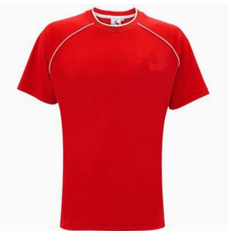 Red Polyester Football Shirt