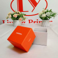 Custom Logo Pillow Insert Orange Boxes for Watch