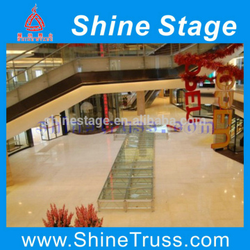 Transparent acrylic assemble stage platform