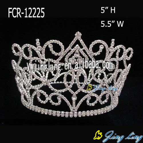 5 Inch Full Round Beauty Crowns For Girl