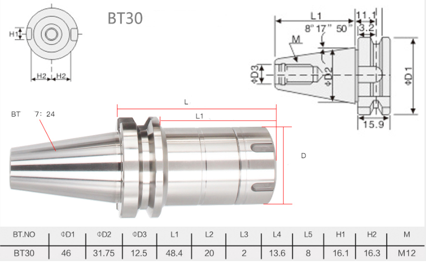 BT30 TOOLHOLDER