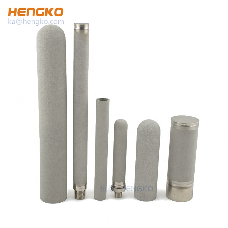 Custom 0.5 10 90 microns bronze inconel nickel SS stainless steel porous metal sintered filters cartridges