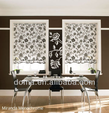 Printed Fabric Motorized Roller Shade