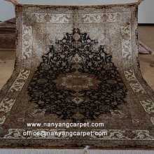 6.56'x9.84' Handwoven Pure Silk Tabriz Persian Carpet