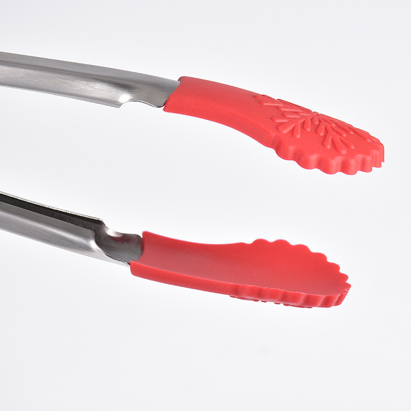 Christmas silicone food tongs