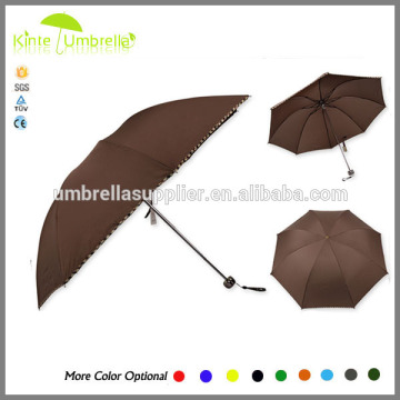 2016 ultra-light three folding small decorative umbrellas supplier