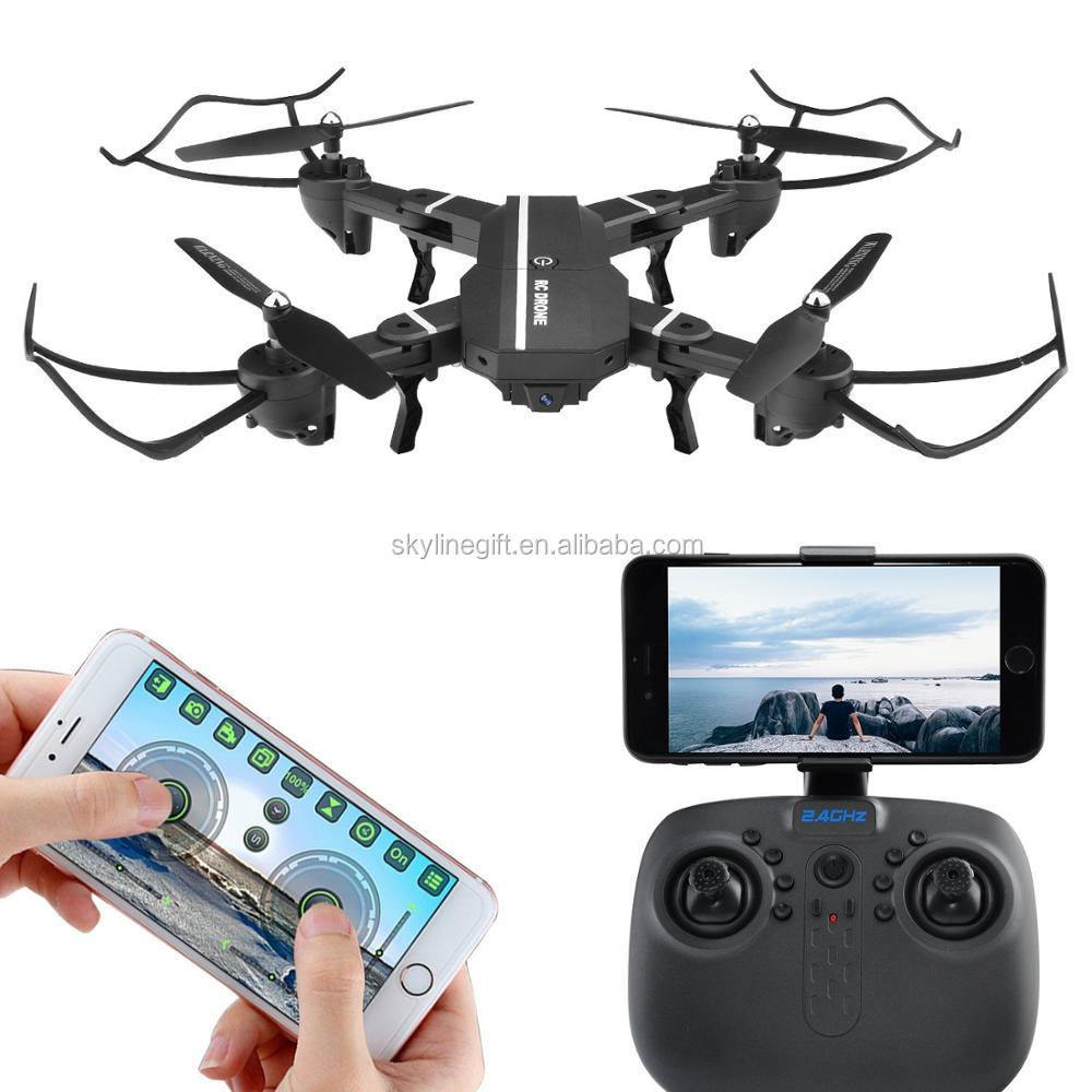 Wifi FPV Quadcopter Drone 8807W Foldable Selfie Mini Heli copter with 0.3MP HD Camera Height Hold Mode VS XS809W Dron
