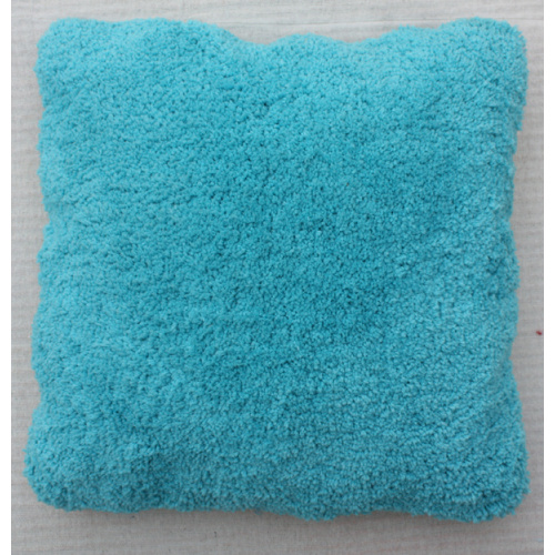 Coussin en polyester avec couleur unie