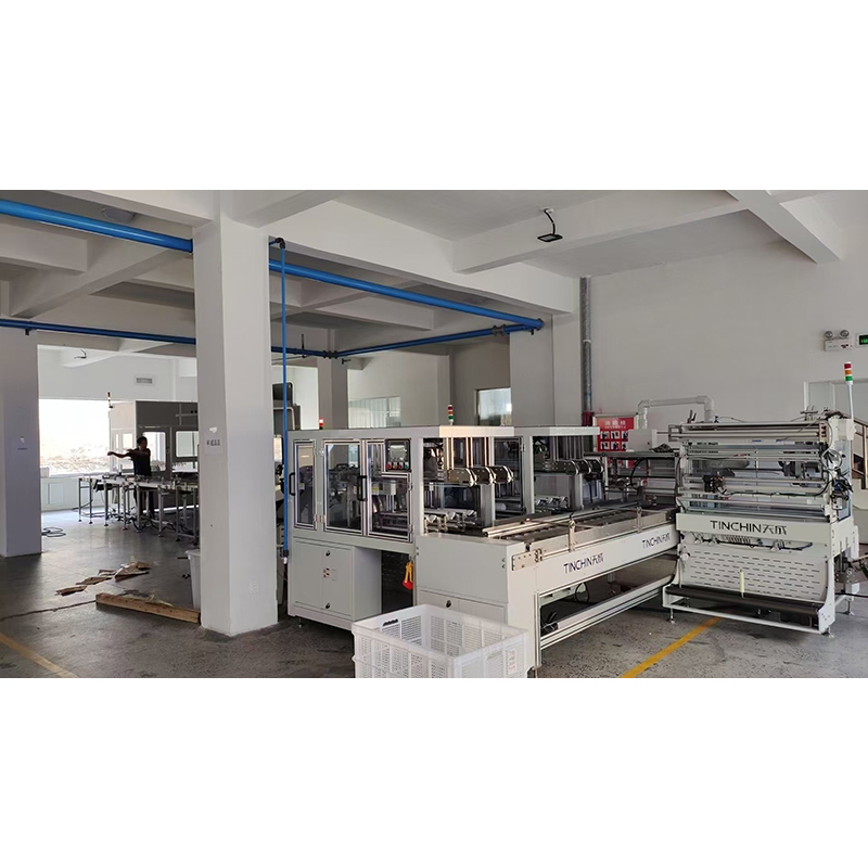 Mașină de ambalare complet automată online, cu capace de pulpă de hârtie