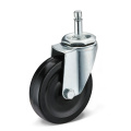 Βιομηχανικό Castor TPR Black Swivel Caster Τροχοί