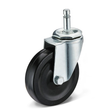 Carola industriale TPR Black Swivel Caster ruote