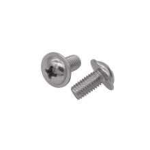 Stainless steel screw with collar