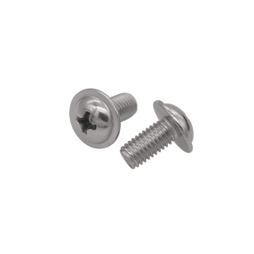 Stainless steel screw with collar