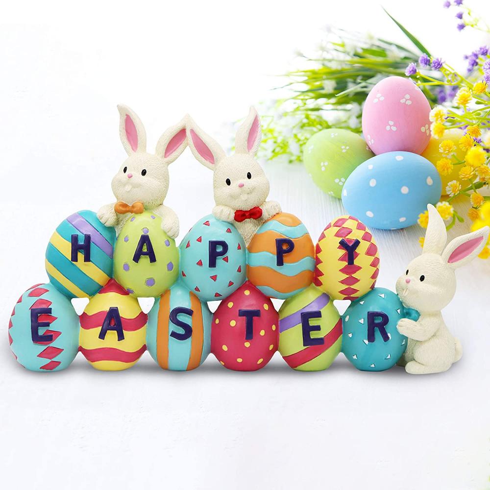 Hiasan pusat resin wortel easter