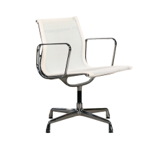 Eames Low Back White Mesh Meeting Office Chair