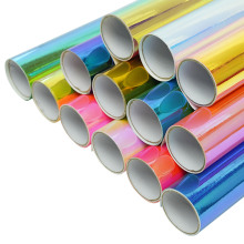 Rainbow Holographic Opal Vinyl Self-Adhesive Sticker Rolls for DIY Crafts