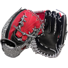 12.5 Inch Black Grey Crack Kip Leather Baseball Gloves