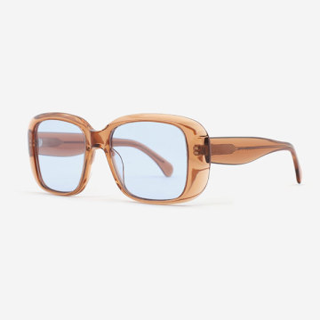 Retro Square acetate female sunglasses