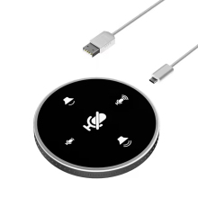 Professional Audio Equipment Bundle for PC: USB Computer Desktop Array Speaker, Condenser Microphone, and Boundary Microphone