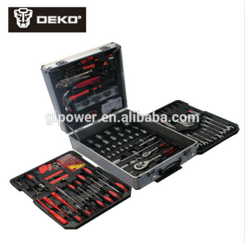 aluminium trolley case 186pcs hand tool set