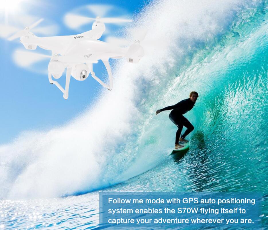 SJ R/C S70W GPS follow me drone 1080P HD Camera Wifi FPV Drone Quadcopter