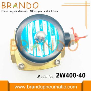 1 1/2 inch Brass Solenoid Water Valve 2W400-40