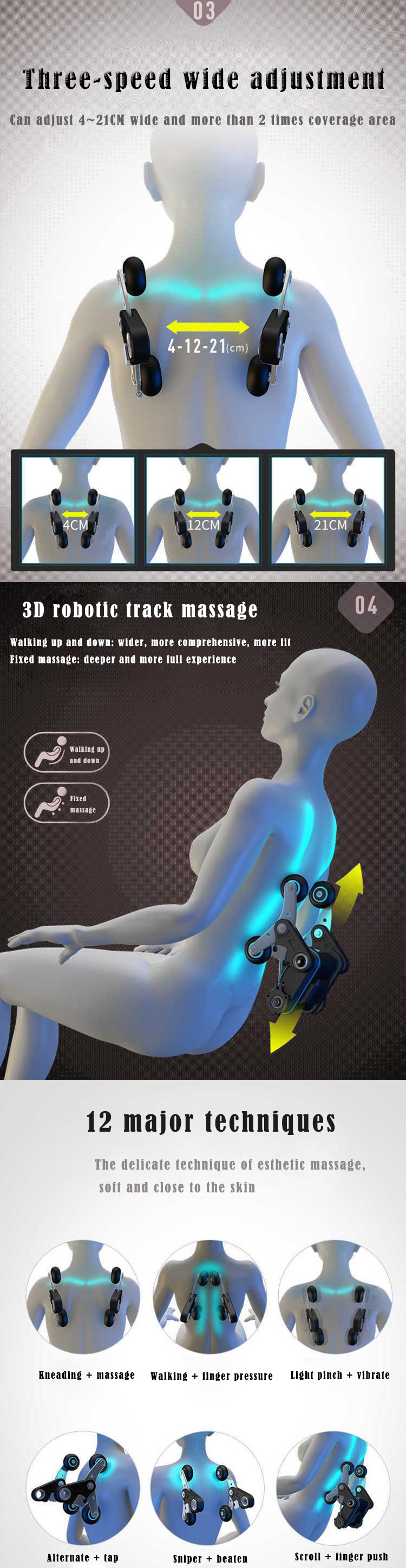 Household massage chair, whole body massage, neck massage capsule type electric massage chair