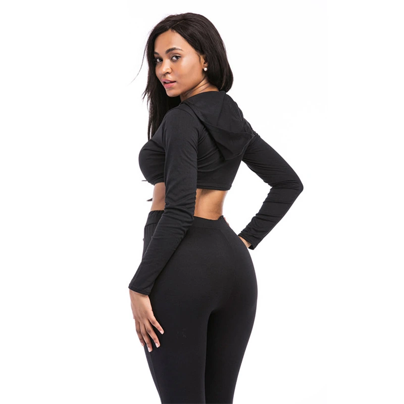 Popular Fall Autumn Reflective Strip Bodycon Ladies 2020 Latest Design Track Suit Women Sexy Clothing Zip up 2 Two Piece Set