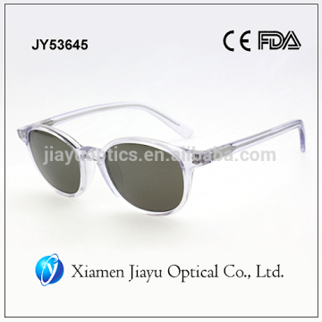 transparent frame ladies fashion acetate sunglass