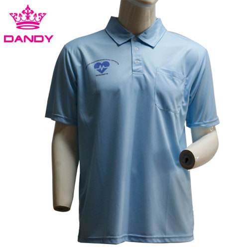 Polyester Mesh Polyester Herren Polo T-Shirt