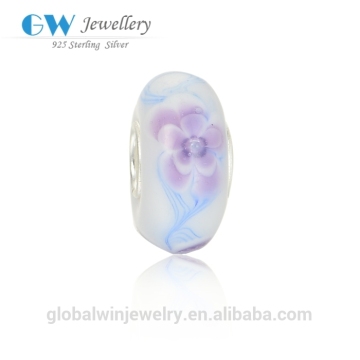 925 Sterling Silver Venetian Glass Beads