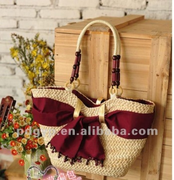 Charming Design Maize Straw bag on beach for 2013