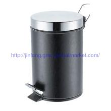 Waste Bin with Leather