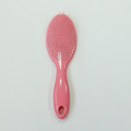 Peigne de brosse à cheveux rose résistant à la chaleur droite