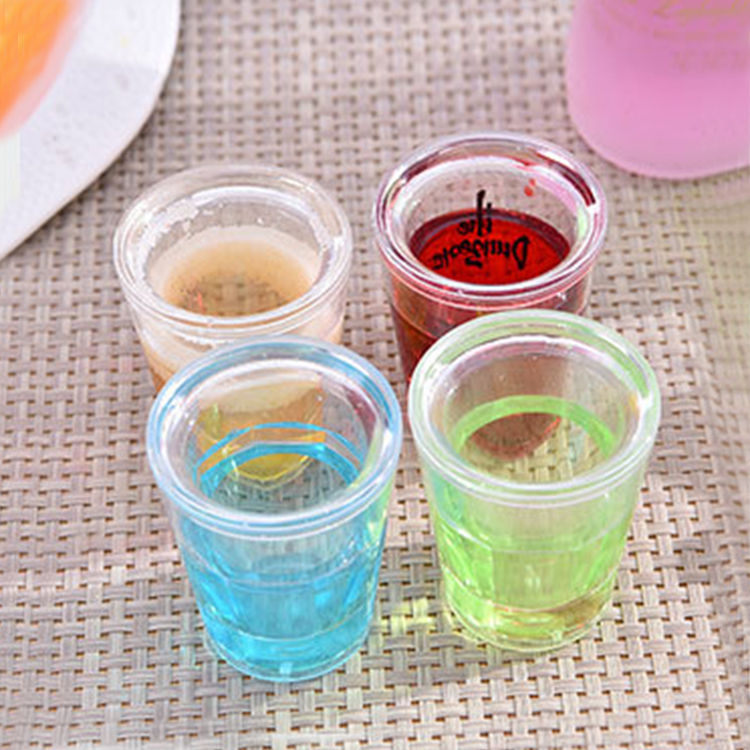 High Quality Sturdy Plastic Freezer Shot Glasses With Gel, Colorful Freezer Gel Mug Wine Glasses For Birthday, Holiday