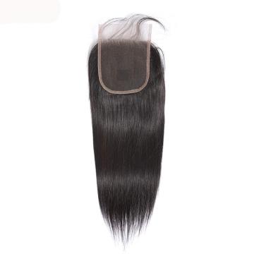 Raw Indian 100 % Brazilian Transparent Lace Closure Human Hair Silky Straight Vendors 5X5  Hd Transparent Swiss Lace Closure