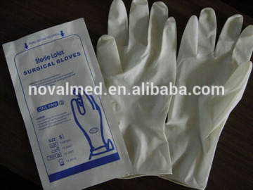 Sterile medical latex surgical glove