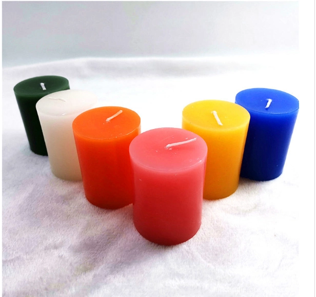 Paraffin Wax Materials and Multi-Colored Color Pillar Candle