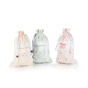 custom promotional cheap cotton drawstring bag