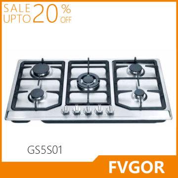 GS5S01FVGOR Factory portable double burner gas cooker 4 burner gas cooker with oven