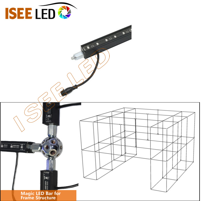 Ny fitrandrahana mozika RGB Magic 3D Led Bar