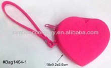 fashion heart shape silicone coin bag silicone bag