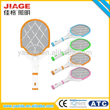 Factory direct sales rechargeable electric mosquito killing racket with flashlight