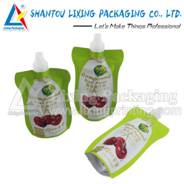 LIXING PACKAGING stand up spout pouch, stand up spout bag, stand up pouch with spout, stand up bag with spout