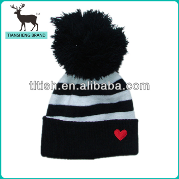 cheap personalized cute winter hats babies pompom hats