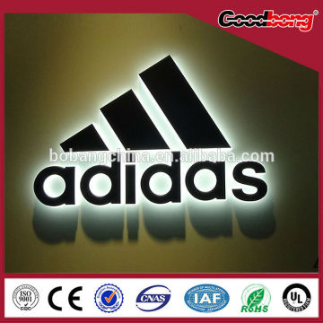 Advertising stainless steel backlit 3d sign letters/led backlit letter sign/backlit letter sign